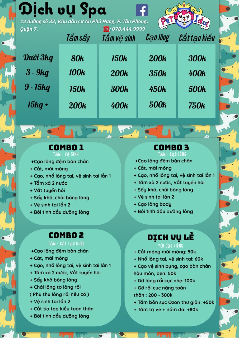 spa chó mèo quận 7